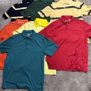 Polo cutter and buck cb drytec golf size small mens ss lot of 7